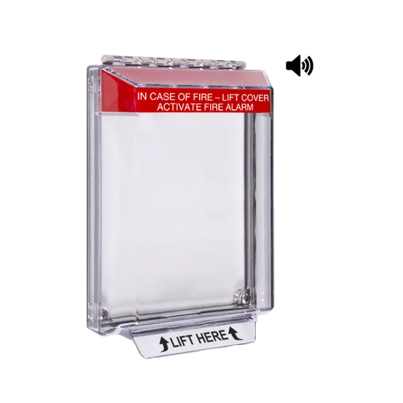 Universal Stopper® Low Profile, Horn, Flush, Fire Label, STI-14020FR