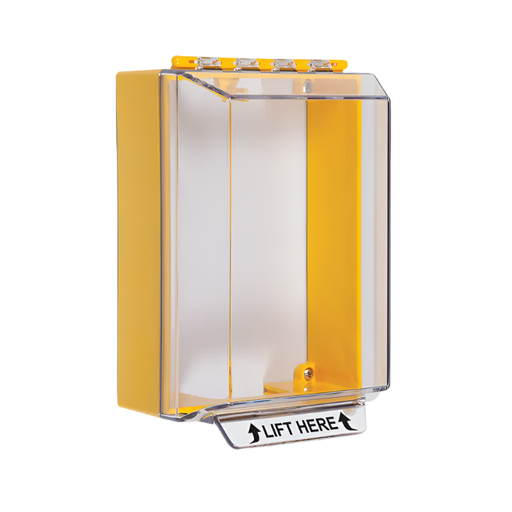 Universal Stopper® Low Profile without Horn Housing, Surface Mount, No Label, Yellow, STI-14200NY