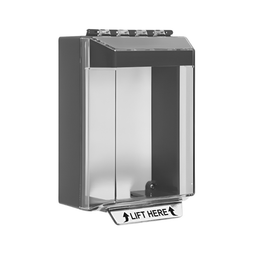 Universal Stopper® Low Profile, without Horn, Surface Mount, No Label, Red, STI-14210NR