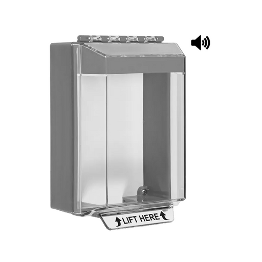 Universal Stopper® Low Profile, with Horn, Surface Mount, No Label, Black, STI-14220NK