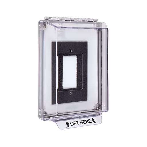 Universal Stopper® Low Profile, with Backplate for Flush Devices, Clear, STI-14300NC