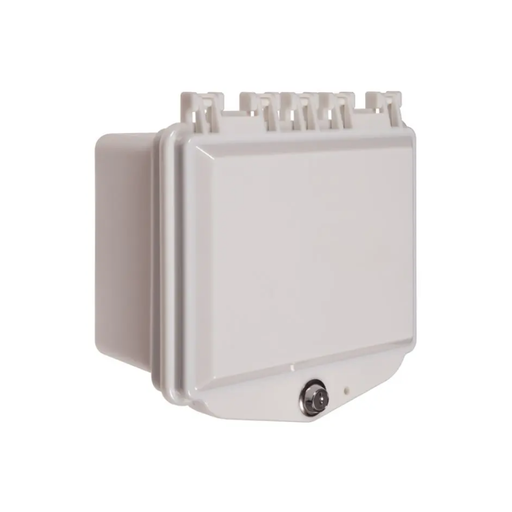 Polycarbonate Enclosure with Enclosed Deep White Back Box and Exterior Key Lock, STI-7510A-OW