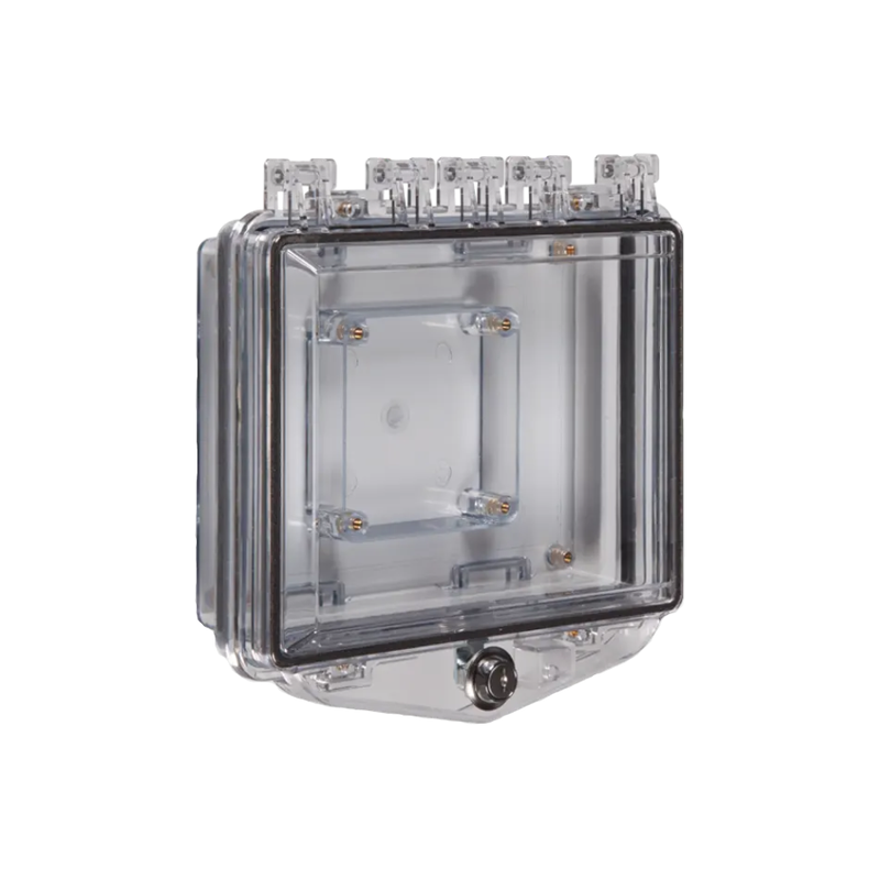 End Close Box Polycarbonate Enclosure with Enclosed Deep White Back Box and Exterior ...