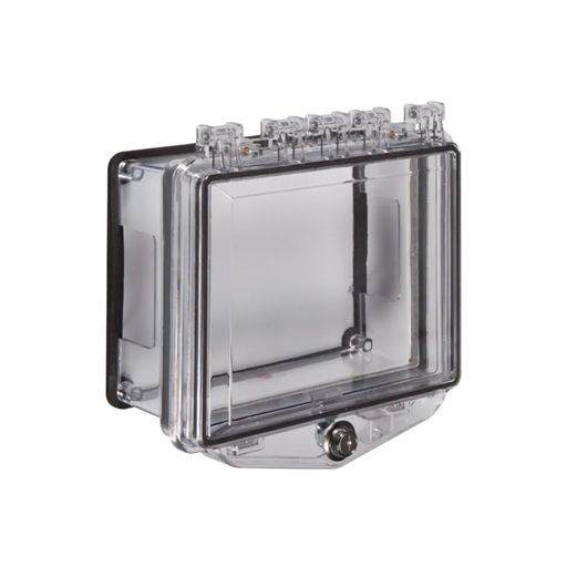 Polycarbonate Enclosure with Open Conduit Back Box, Surface Mount Applications and Exterior Key Lock, STI-7510D
