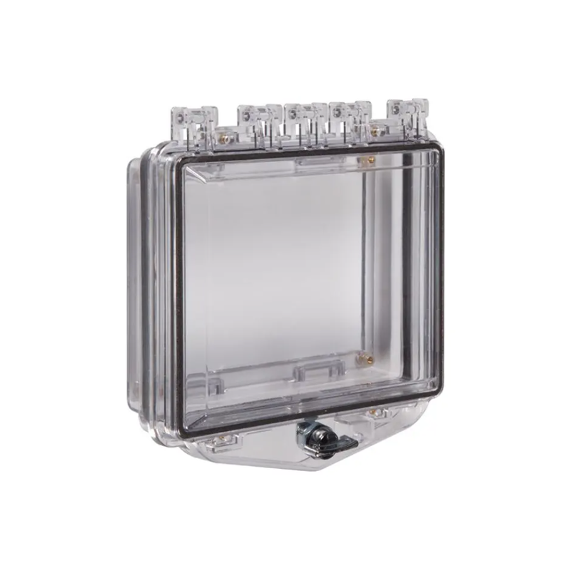 Polycarbonate Enclosure with Open Back Box for Flush Mount Applications and Exterior Thumb Lock, STI-7511C