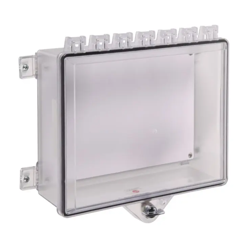 Type 4X Protective Cabinet with Backplate and Thumb Lock - Clear, STI-7521