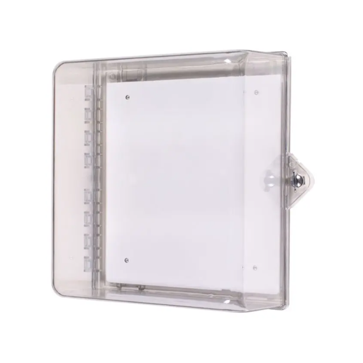 Protective Cabinet, Polycarbonate with Backplate and Thumb Lock - Clear, STI-7531