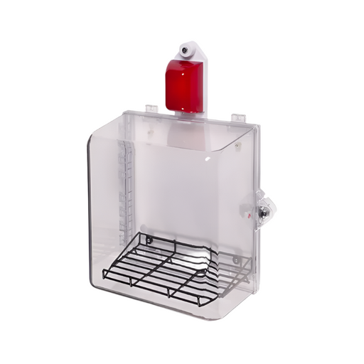 MED Protective Cabinet with Wire Rack, Siren/Strobe Alarm, Thumb Lock, STI-7535MED