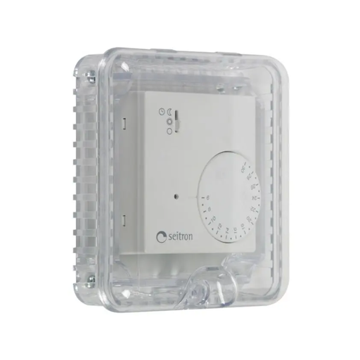 Small Thermostat Protector Flush Mount with Lock, STI-9102