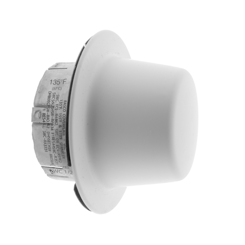RASCO/Reliable Model SWC NS Concealed Fire Sprinkler Escutcheon Cover Plate, Chrome, 135 Degree, CHCNS 6887131321 - WeSupplyIt.com