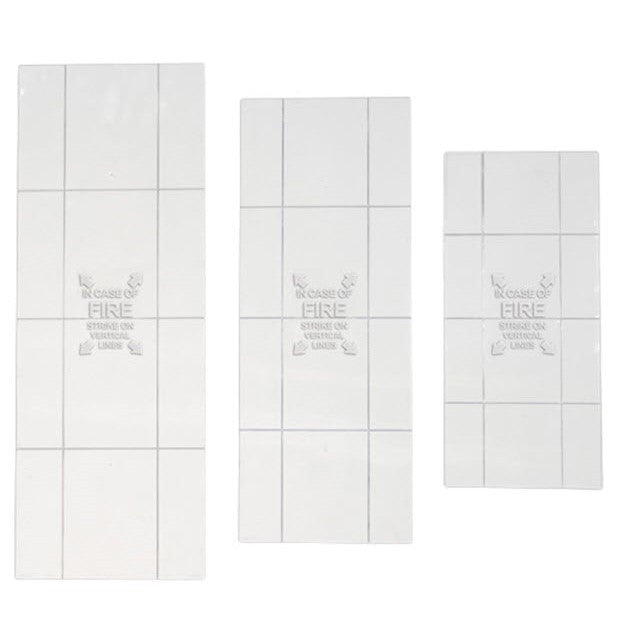 JL Extinguisher Cabinet Replacement Scored Acrylic Face - Available In Multiple Sizes
