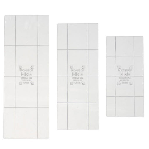 JL Extinguisher Cabinet Replacement Scored Acrylic Face - Available In Multiple Sizes