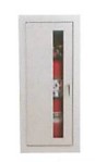 Potter Roemer 1724 Semi-Recessed Fire Extinguisher Cabinet, Duo-Vertical Panel w/ Tempered Safety Glass - 1724-DV