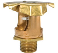 Fire Sprinkler Head, TYCO Model Back to Back Dual Directional Attic Sprinkler, TY4180, 8.0K, 3/4"NPT , Brass, 200 Degree