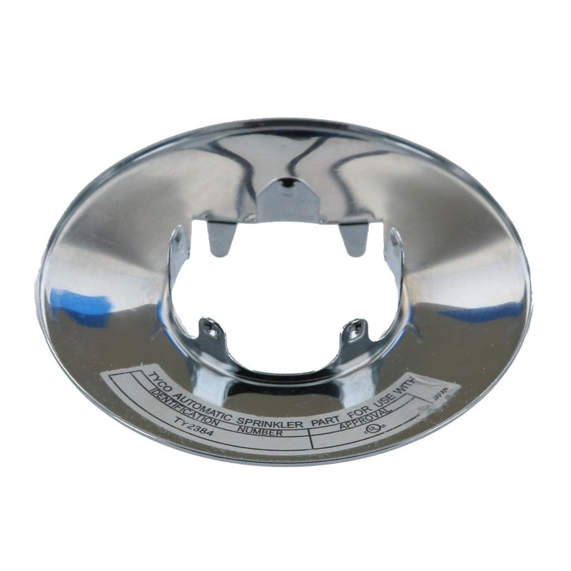 Tyco Model LFII Flush Horizontal Sidewall Fire Sprinkler Escutcheon, Chrome, 56-124-9-001 - WeSupplyIt.com
