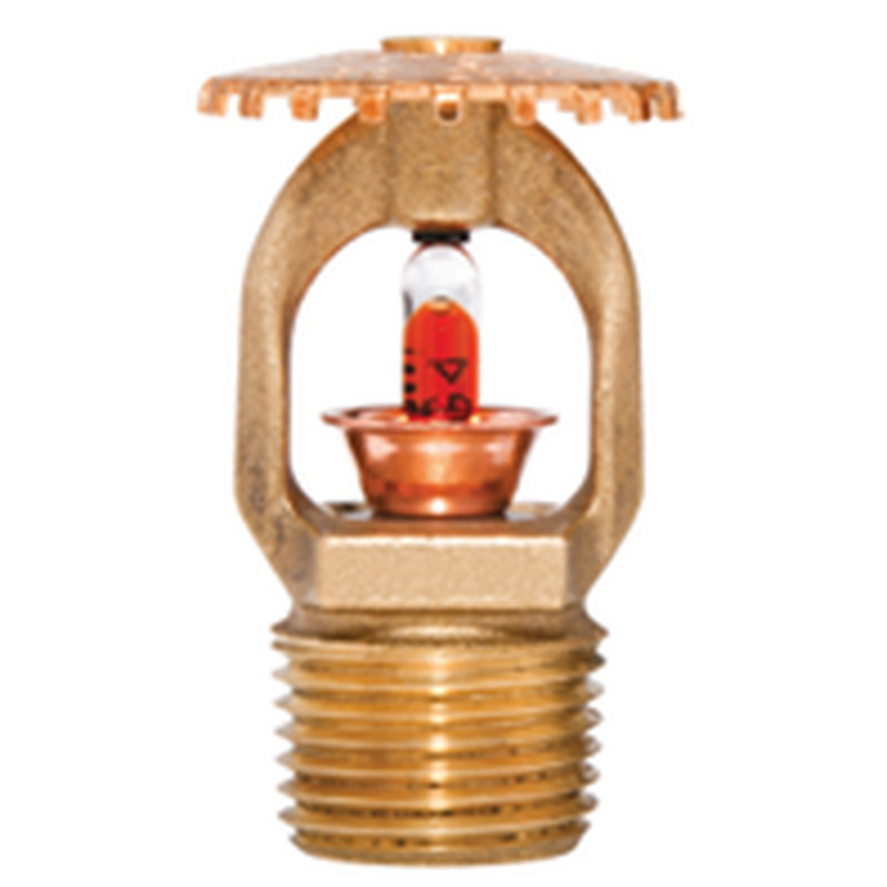 Tyco® TY315, Model TY-B, 5.6K, Upright, SR, 1/2" NPT, Brass, 155 Degree, 77-570-1-155, Fire Sprinkler Head