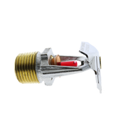 Tyco® TY3451, Model TY-B, 5.6K, Vertical Sidewall, SR, 1/2" NPT, Chrome, 155 Degree, 57-575-9-155, Fire Sprinkler Head - Side View