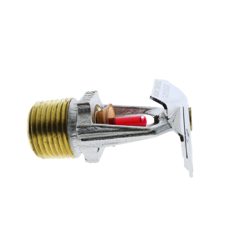 Tyco® TY3451, Model TY-B, 5.6K, Vertical Sidewall, SR, 1/2" NPT, Chrome, 155 Degree, 57-575-9-155, Fire Sprinkler Head - Side View