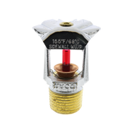 Tyco® TY3451, Model TY-B, 5.6K, Vertical Sidewall, SR, 1/2" NPT, Chrome, 155 Degree, 57-575-9-155, Fire Sprinkler Head - Top View