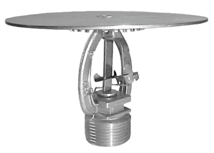 Tyco TY4123, TY-FRL, 8.0K, 3/4", Quick Response, Intermediate Level Upright with Shield Fire Sprinkler Head