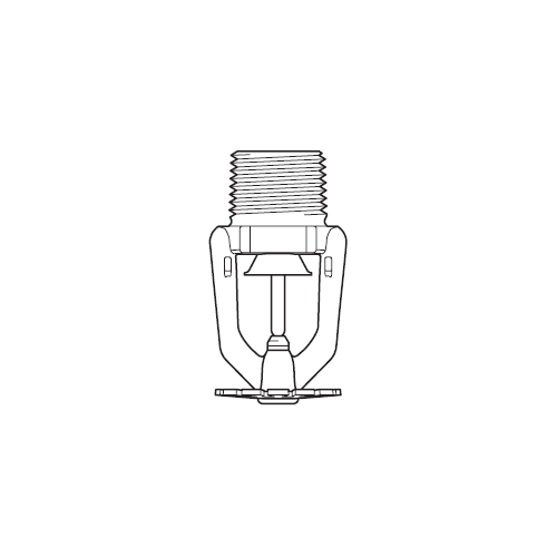 Tyco® TY1234, Series LF-II, Low Flow Pendent, 3.0K, 1/2” NPT, Residential Sprinkler, QR, Chrome, 175 Degree, 51-010-9-175, Fire Sprinkler Head