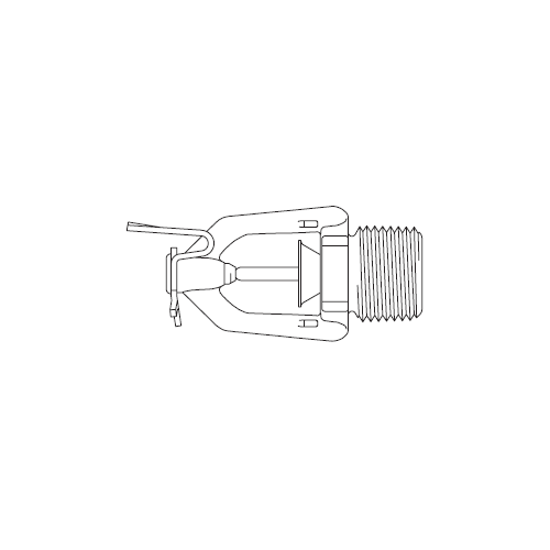 Tyco® TY1334, Series LF-II, Low Flow Horizontal Sidewall, 4.2K, 1/2” NPT, Residential Sprinkler, QR, Brass, 175 Degree, 51-211-1-175, Fire Sprinkler Head
