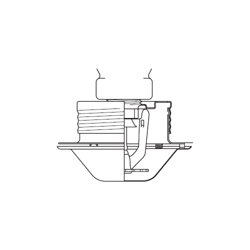 Tyco® TY2234, Series LFII, 4.9K, 1/2” NPT, Residential Concealed Pendent Sprinkler, QR, Brass, 155 Degree, 51-873-1-155, Fire Sprinkler Head