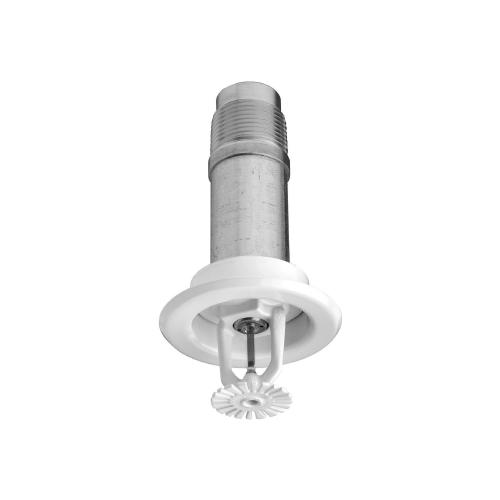 Tyco® TY2235, Model LFII, Dry, Residential Recessed Pendent With Recessed Escutcheon, 4.9K, QR, 1” NPT, Brass, 155 Degree, 18” Length, 63-101-2-180, Fire Sprinkler Head