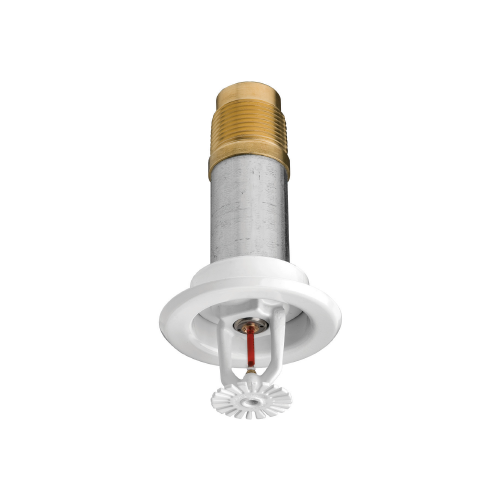 Tyco® TY2235, Model LFII, Dry, Residential Recessed Pendent With Recessed Escutcheon, 4.9K, QR, 1” NPT, White, 155 Degree, 24” Length, 63-101-4-240, Fire Sprinkler Head