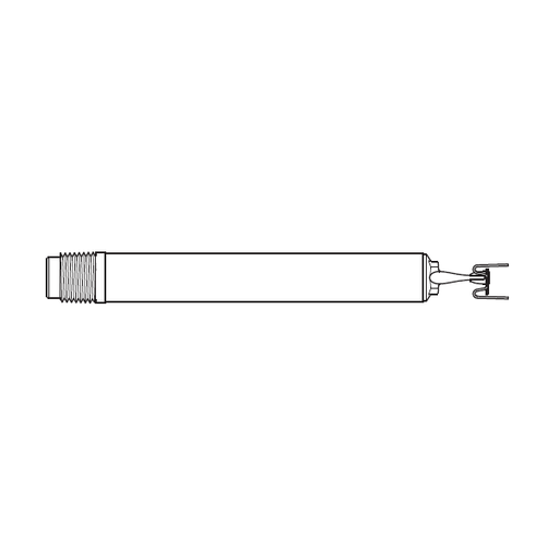 Tyco® TY2335, Model LFII, Dry, Residential, Horizontal Sidewall, 4.4K, QR, 1” NPT, Brass, 155 Degree, 18” Length, 63-131-2-180, Fire Sprinkler Head