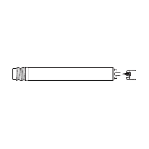 Tyco® TY2335, Model LFII, Dry, Residential, Horizontal Sidewall, 4.4K, QR, 1” NPT, Brass, 155 Degree, 24” Length, 63-131-2-240, Fire Sprinkler Head
