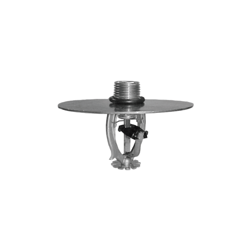 Tyco® TY3221, Model TY-FRL, 5.6K, 1/2” NPT, Intermediate Level Pendent Sprinkler w/Shield, Storage Sprinkler, QR, Brass, 165 Degree, 58-982-1-165, Fire Sprinkler Head