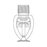 Tyco® TY3221, Model TY-FRL, 5.6K, Pendent, QR, 1/2" NPT, Chrome, 212 Degree, 58-982-9-212, Fire Sprinkler Head - WeSupplyIt.com