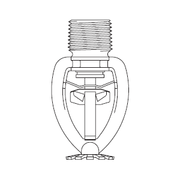 Tyco® TY3221, Model TY-FRL, 5.6K, Pendent, QR, 1/2" NPT, Chrome, 212 Degree, 58-982-9-212, Fire Sprinkler Head