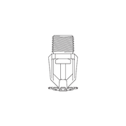 Tyco® TY3251, Model TY-B, Poly-Stainless, 5.6K, SR, Pendent, 1/2" NPT, Grey, 360 Degree, 57-571-2-360, Fire Sprinkler Head - WeSupplyIt.com