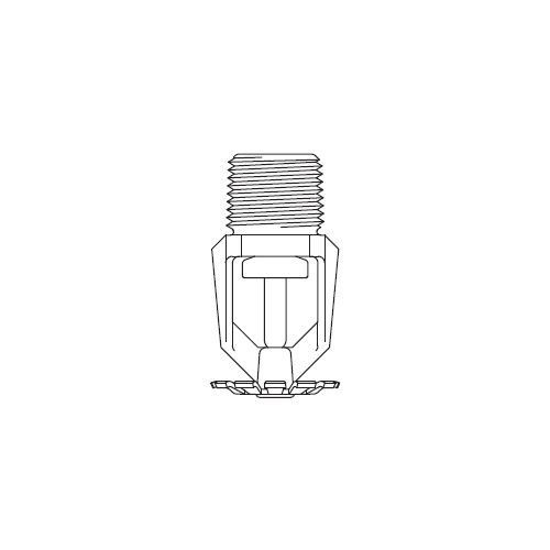 Tyco® TY3251, Model TY-B, Poly-Stainless, 5.6K, SR, Pendent, 1/2" NPT, Grey, 360 Degree, 57-571-2-360, Fire Sprinkler Head