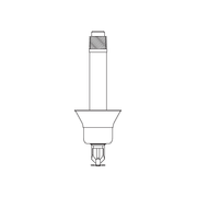 Tyco® TY3255, Model DS-1, Dry, Standard Coverage, Pendent With Deep Escutcheon, 5.6K, SR, 1” NPT, Brass, 175 Degree, 6” Length, 60-932-2-060, Fire Sprinkler Head