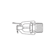 Tyco® TY3334, Model LFII, 5.6K, 1/2” NPT, Residential Sprinkler, NFPA 13 Optimized Horizontal Sidewall Sprinkler, Wet Pipe System, QR, Chrome, 175 Degree, 51-524-9-175, Fire Sprinkler Head