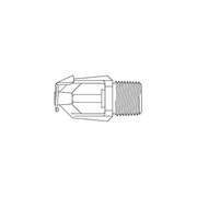 Tyco® TY3351, Model TY-B, Poly-Stainless, 5.6K, SR, Horizontal Sidewall, 1/2" NPT, Grey, 360 Degree, 57-578-2-360, Fire Sprinkler Head - WeSupplyIt.com