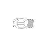 Tyco® TY3351, Model TY-B, Poly-Stainless, 5.6K, SR, Horizontal Sidewall, 1/2" NPT, Grey, 175 Degree, 57-578-2-175, Fire Sprinkler Head