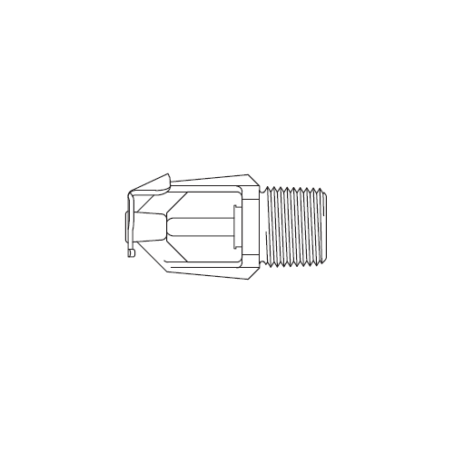 Tyco® TY3351, Model TY-B, Poly-Stainless, 5.6K, SR, Horizontal Sidewall, 1/2" NPT, Grey, 175 Degree, 57-578-2-175, Fire Sprinkler Head