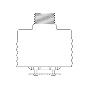 Tyco® TY3531, Series RFII, Royal Flush II, 5.6K, Concealed Pendent, QR, 1/2" NPT, Brass, 200 Degree, 51-792-1-200, Fire Sprinkler Head