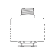 Tyco® TY3532, Series RFII, Royal Flush II, Extended Coverage, 5.6K, Concealed Pendent, QR, 1/2" NPT, Brass, 200 Degree, 51-794-1-200, Fire Sprinkler Head