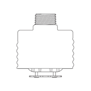 Tyco® TY3537, Series RFII-MRI, Royal Flush II, Extended Coverage, 5.6K, Concealed Pendent, QR, 1/2" NPT, Brass, 200 Degree, 51-802-1-200, Fire Sprinkler Head - WeSupplyIt.com