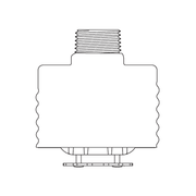 Tyco® TY3537, Series RFII-MRI, Royal Flush II, Extended Coverage, 5.6K, Concealed Pendent, QR, 1/2" NPT, Brass, 155 Degree, 51-802-1-155, Fire Sprinkler Head