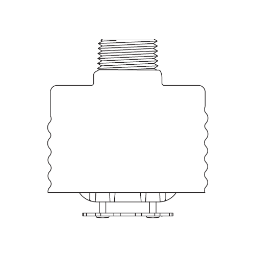 Tyco® TY3550, Series RFII-MRI, Royal Flush II, 5.6K, Concealed Pendent, SR, 1/2" NPT, Brass, 200 Degree, 51-801-1-200, Fire Sprinkler Head