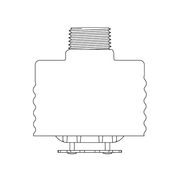 Tyco® TY3551, Series RFII, Royal Flush II, 5.6K, Concealed Pendent, SR, 1/2" NPT, Brass, 200 Degree, 51-790-1-200, Fire Sprinkler Head - WeSupplyIt.com