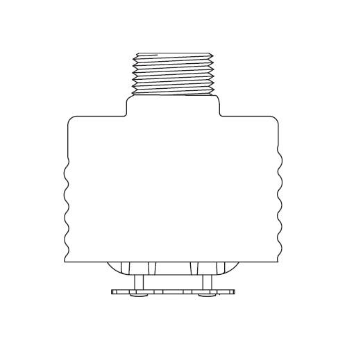 Tyco® TY3551, Series RFII, Royal Flush II, 5.6K, Concealed Pendent, SR, 1/2" NPT, Brass, 200 Degree, 51-790-1-200, Fire Sprinkler Head