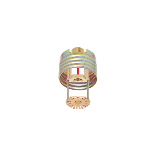 Tyco® TY3584, Series LFII, 5.8K, 1/2” NPT, Residential Concealed Pendent Sprinkler, Flat Plate, Wet Pipe System, QR, Brass, 155 Degree, 51-558-1-155, Fire Sprinkler Head
