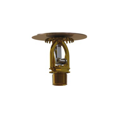 Tyco® TY4113, Model TY-L, 8.0K, 3/4” NPT, Intermediate Level Upright Sprinkler w/Shield, Storage Sprinkler, SR, Brass, 165 Degree, 53-153-1-165, Fire Sprinkler Head